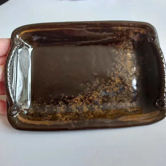 Beautiful Rectangular Pottery Tray - Picture 8 of 12